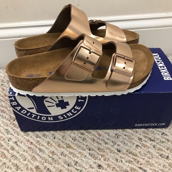 🆕 Birkenstock x Anthropologie arizona metallic - Picture 3 of 11
